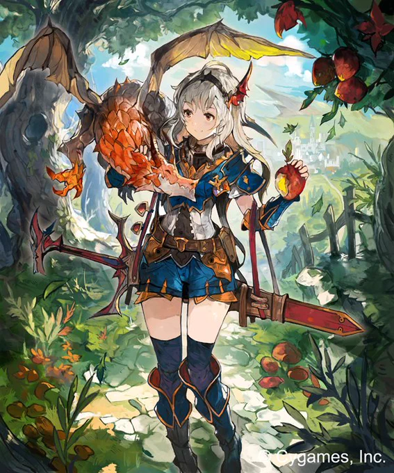 Work for Shadowverse
'竜友の少女' / 'Dragon Aficionado' 

(c) Cygames,Inc. 