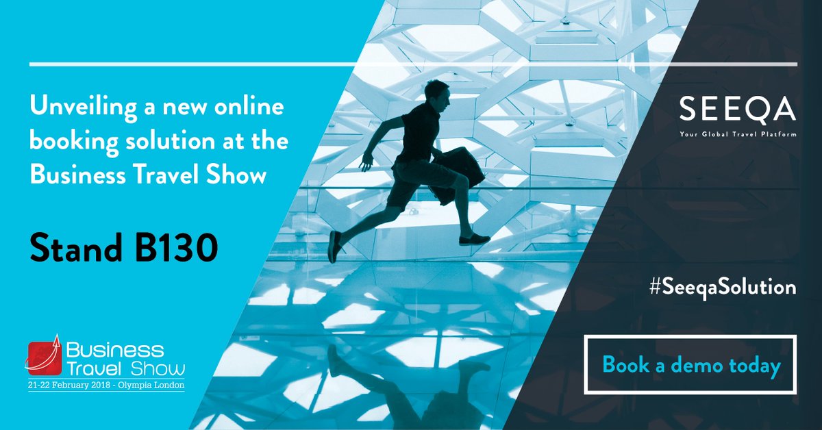 FCM_UK's tweet photo. Looking forward to tomorrow's #BTShow & the launch of #SEEQA, our progressive new online booking tool that gives travellers & bookers access to unparalleled travel options & functionality. Visit stand B130 or click here to book an online demo >> https://t.co/WIc70RkHVo https://t.co/Mi3FbjRo3I