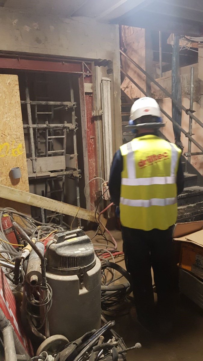 DrilltecLtd's tweet photo. Track Sawing to extend lift a shaft door 250mm thick @ziggyLDD @barttheyid @HiltiGB https://t.co/1DkmcLJj5F