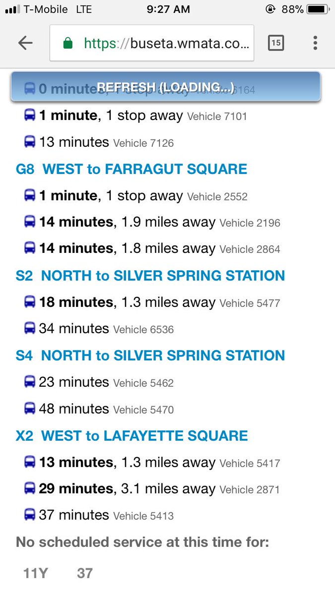 bjaclyn4's tweet photo. @Metrobusinfo s2 been saying 0min for 10min, then it disappears and next one isn’t for 18min but no bus has come?? Y’all need to get it together during COMMUTING HOURS https://t.co/FhwVCnAuYS
