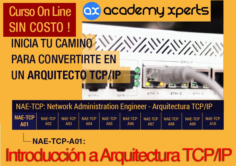 Capacitateec's tweet image. Curso #OnLine (SIN COSTO): Introducción a #Arquitectura #TCP_IP (NAE-TCP-A01)
➡️ Participa y Regístrate Gratis en este link: acxp.co/tcpa01180220
📅 Fecha: 20 y 21 de Febrero (2 días, total 8 horas) @AcademyXperts