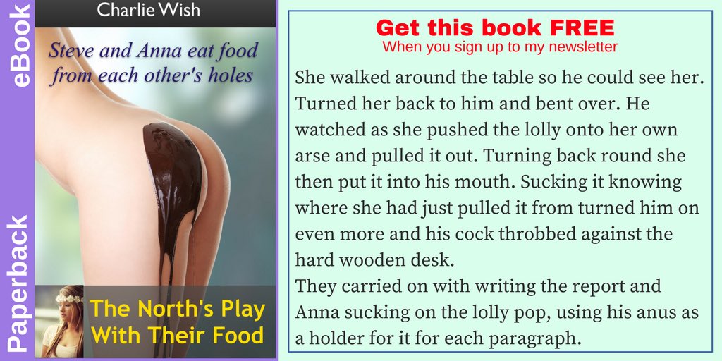 Author2Erotica's tweet photo. He watched as she pushed the lolly onto her own arse and pulled it out. Turning back round she then put it into his mouth.
https://t.co/9PZNUAe3eR
#erotica #youngOld #romance #eroticRomance #insertion #ANAL #analInsertion #foodSex #foodFuck #anilingus #assFood #sex #explicit https://t.co/EgdH7yaJIB