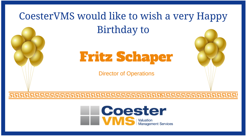 CoesterVMS's tweet photo. We would like to wish a very happy birthday to Fritz Schaper, Director of Operations! We hope you have a wonderful day. #HappyBirthday #CoesterVMS https://t.co/vHlN5KVJTq