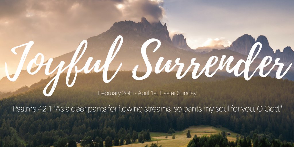 catwboston's tweet photo. Joyful Surrender starts today, Feb. 20 - Easter Sunday. As we joyfully anticipate the celebration of the resurrection of our Savior &amp; Lord, Jesus Christ, take time to mediate on these words. Psalms 42:1 ” #Boston #EastBoston #CATWBoston #joyfulsurrender #easter #tojesusbetheglory https://t.co/lAGB8EDyR7