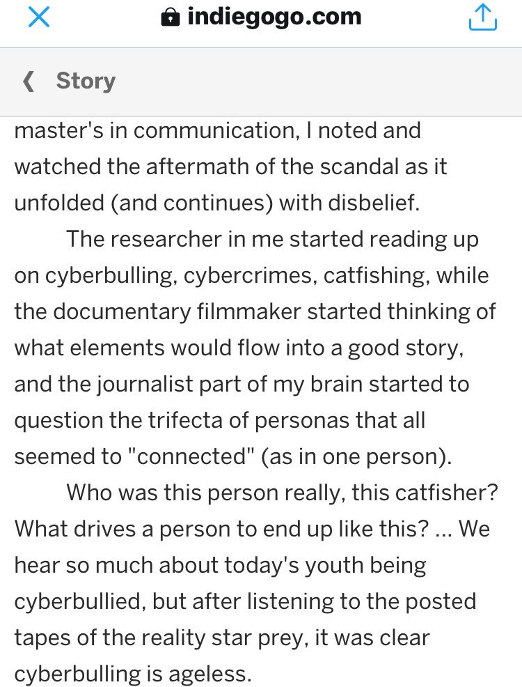 HLS_themovie's tweet photo. Again, from the indiegogo page... the observation of “troll terror” (cyberbullying), documentation of catfisher Jackie Overton, was documented N is All Over. Sorry to the angst that still lingers for “we’re really Good Trolls”/trolls who worry as to what is in the final doc. https://t.co/IuWOYTOGAO