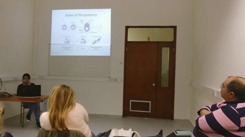 #Lab meeting today on #stemcells and #iPSC . 

One of the huge projects undertaken by #PhD Ila Tewari <a href="/ilatwr/">Ila Tewari Jasra , Ph.D.</a>. Working hard and achieving big 

#science #STEMeducation #STEM #ResearchMatters
