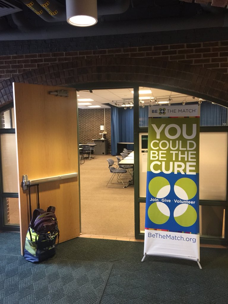 bethematchgvsu's tweet photo. Come to Kirkhof 0072 from now until 2 PM to join the registry and save lives!! #BTMOC #CheekWeek https://t.co/mXEwPx7WZy