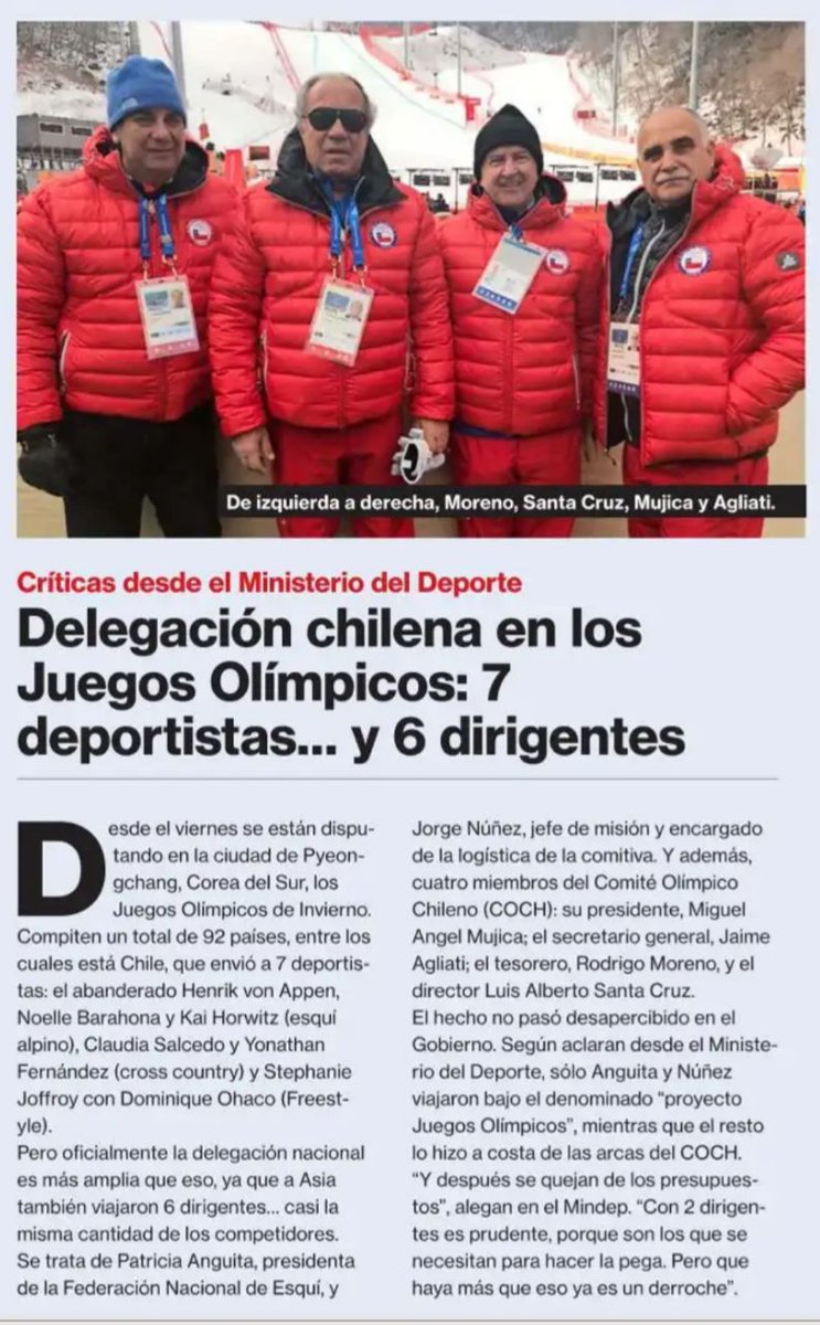 JoseMatiz7's tweet photo. No será mucho??
@_COCH_OFICIAL @INDChileOficial @MindepChile @La_Segunda @GuarelloT13 @DeporteOlimpico @Deporterochile #DirigentesViajeros #TurismoDeportivo https://t.co/1JKSpZ1b1x
