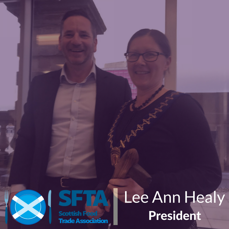 Our own Lee Ann Healy is very pleased to be elected as the new President of SFTA. Read more on our website - ow.ly/Ikhy30ivzna Also, thank you to <a href="/scotfoodtrade/">SFTA - Scottish Food Trade Association</a> and past President <a href="/malcolmwilde/">Malcolm Wilde</a>