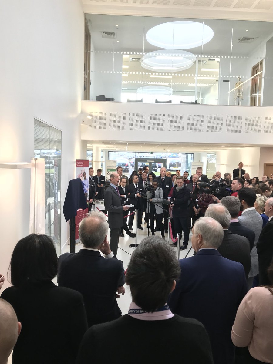 MKHospital's tweet photo. We were honoured to have His Royal Highness The Duke of Kent here today to officially open our new Academic Centre in partnership with @UniOfBuckingham https://t.co/16kZpdFHTx