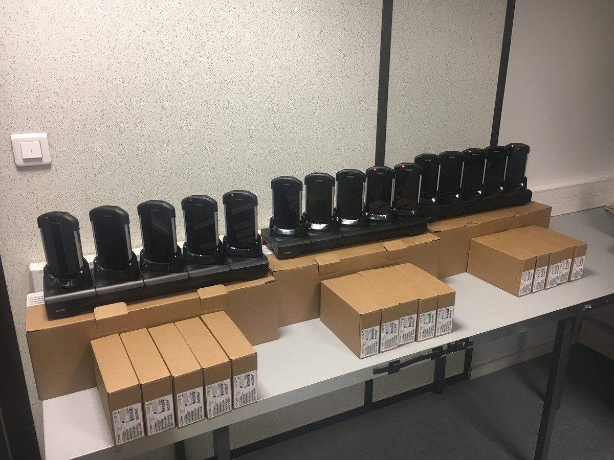 cm_solutys's tweet photo. Mise en place avant la préparation de 90 #terminaux #TC75BH @ZebraTechnology par l’équipe « Préparateur Technique » de @Solutys @ep_solutys https://t.co/4GODLpQS10