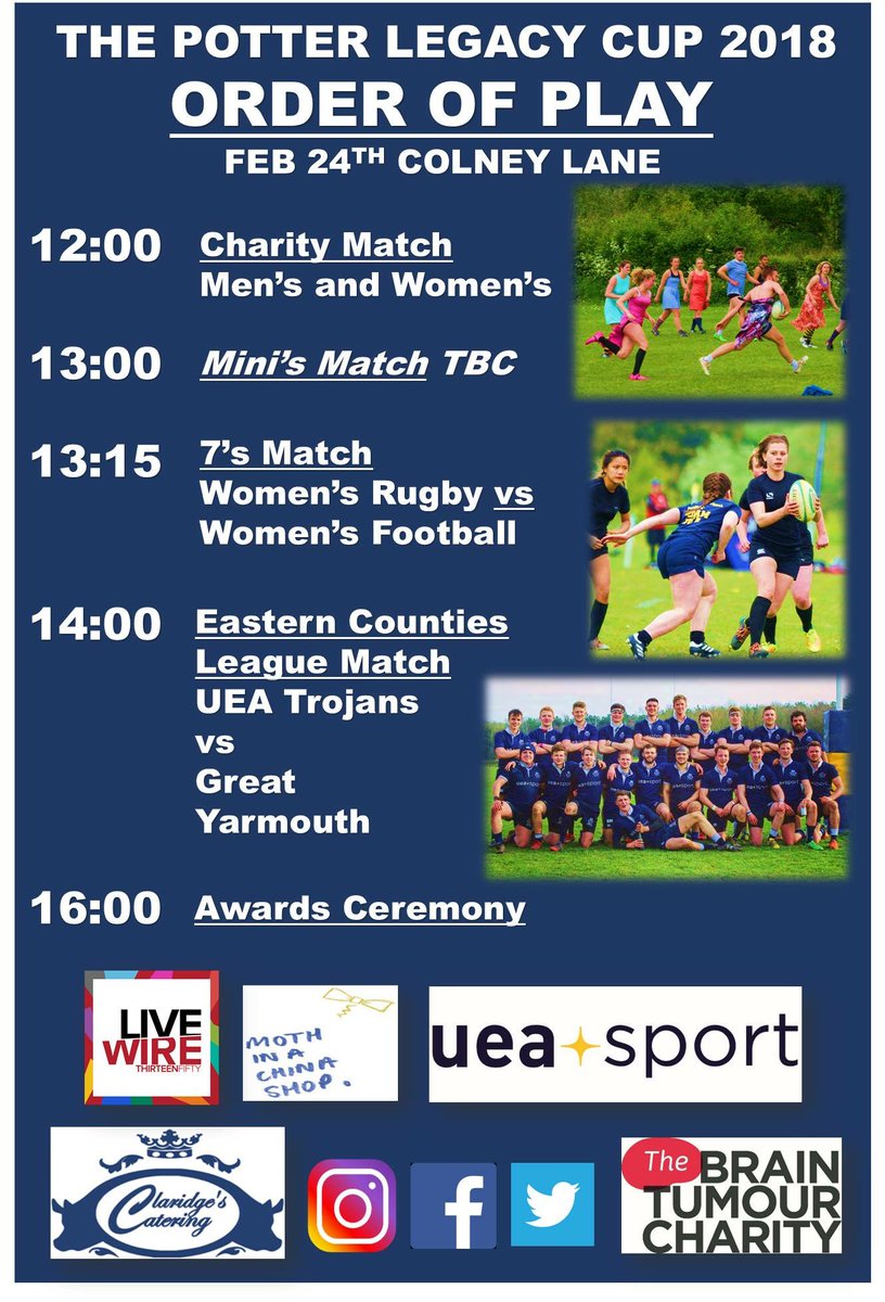 UEASail's tweet photo. We'll be down here supporting @UEAWomensRugby @UEA_RFC @UEAWFC and @ueasport so come down and join us and then head to the bar after for the Six Nations! #ueasport #charity #rugby https://t.co/cy7vjsfgr9