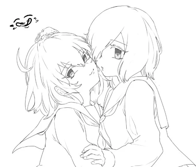 ぐだましゅちゃん可愛く描けた… 