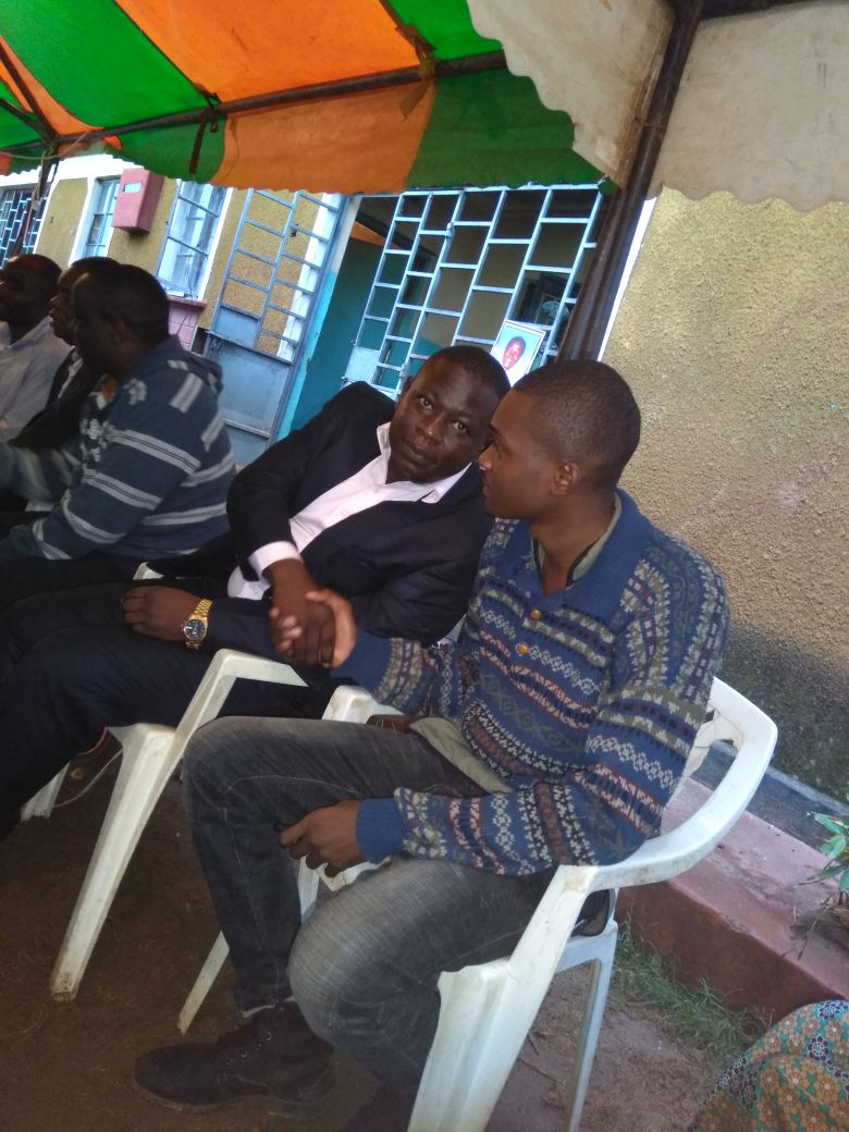 HonLukeOpwora's tweet photo. With my brother @luopithecus at our father's fundraiser. May he RIP https://t.co/8E5umdFsVX