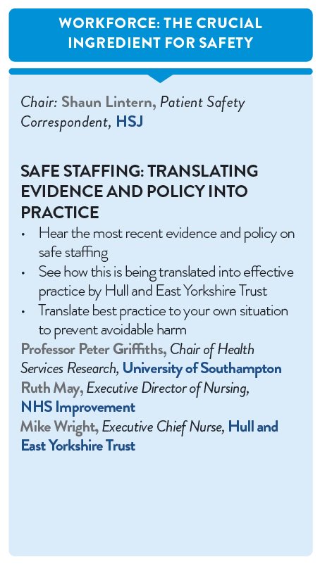 HSJptsafety's tweet image. Hear latest @NHSImprovement policy on #safestaffing in the NHS &amp;amp; understand the evidence behind it &amp;amp; how to put it into practice preventing #avoidableharm w/ @ShaunLintern @RMayNurseDir, Mike Wright of @HEYNHS &amp;amp; Prof Peter Griffiths bit.ly/2qHvdhV  #patientsafety