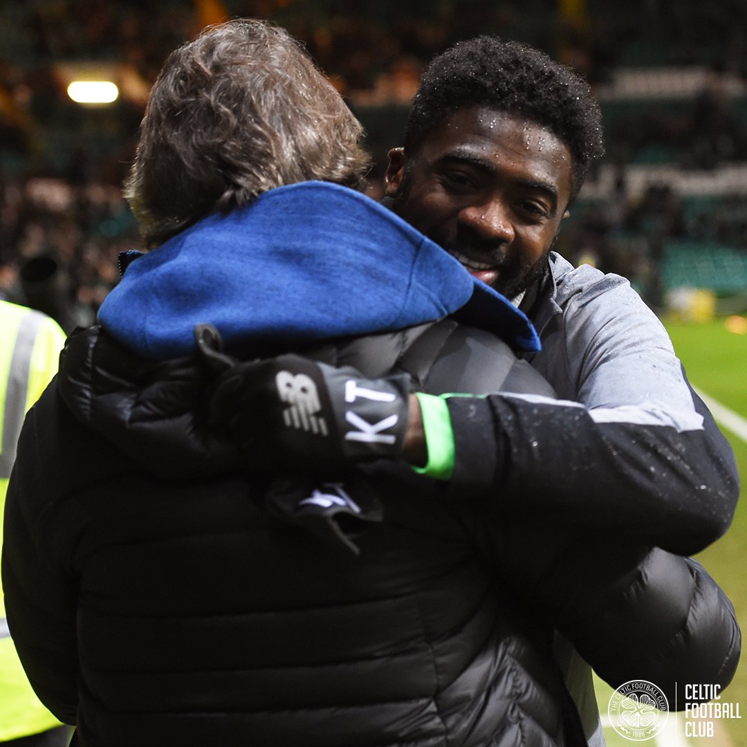 CelticFC's tweet photo. #CelticFC coach Kolo Toure shared a moment with old boss Roberto Mancini at #CELZEN last week.
See you for Round II on Thursday, @fczenit_en! 👋 #UEL https://t.co/2owMAWUNwy