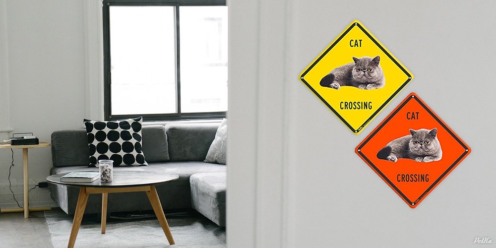 PetkaSigns's tweet image. Cat Crossing 🐱 #LoveYourPetDay ❤️ Shop bit.ly/CatCrossingSig… #CatSign #CatCrossing