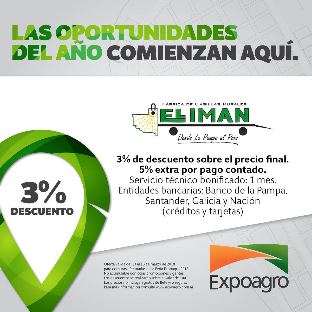 Expoagrocom's tweet photo. #Agroshock2018 🏷️
#Expoagro es el lugar de encuentro de los negocios. Aprovechá la gran variedad de ofertas y descuentos!
Encontrá todas las promociones acá: https://t.co/xUrcS9Dpkf
@CaseIHArg - #Chalero - @Cummins - #CasillasElIman https://t.co/XeVFiiZ2x3