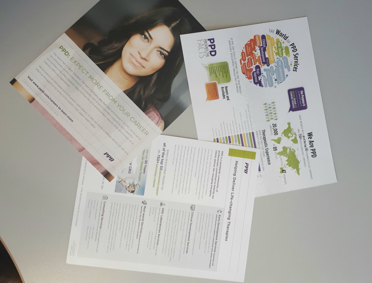 Just received our printed info-graphics for 2018 EMEA @PPDCareers job fairs -#PPDcareers #clinicalresearch #jobfairs #clinicalresearchcareers #careerfairs