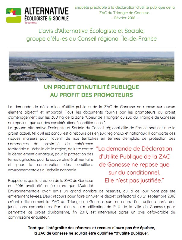 Pôle Écologiste IDF tweet media