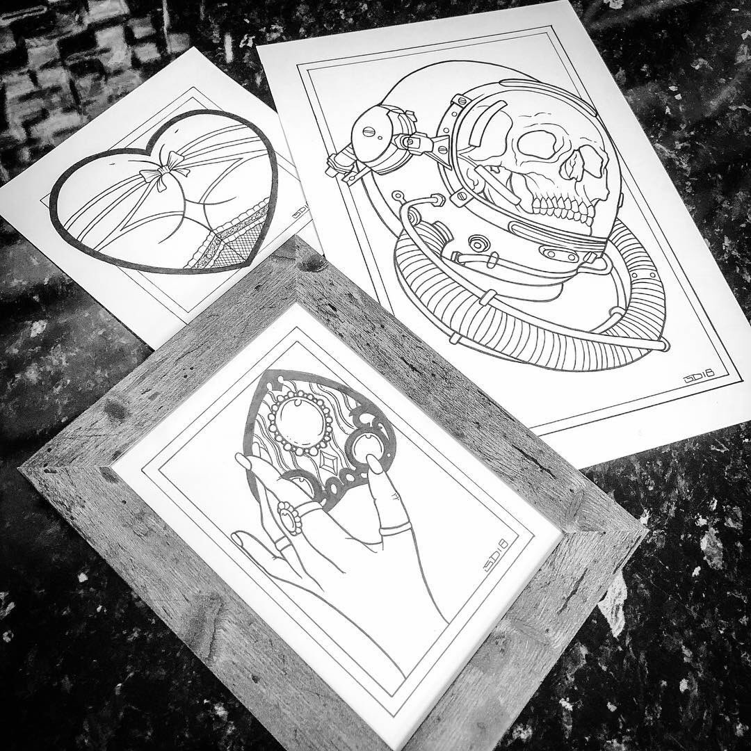 InfamousInkSN2's tweet photo. Let’s get these walls filled up! #InfamousInk #Infamous #TattooStudio #Tattoos #MyDesigns #TattooInspiration #TattooArt #PhotoOfTheDay https://t.co/jjHyujXqhg