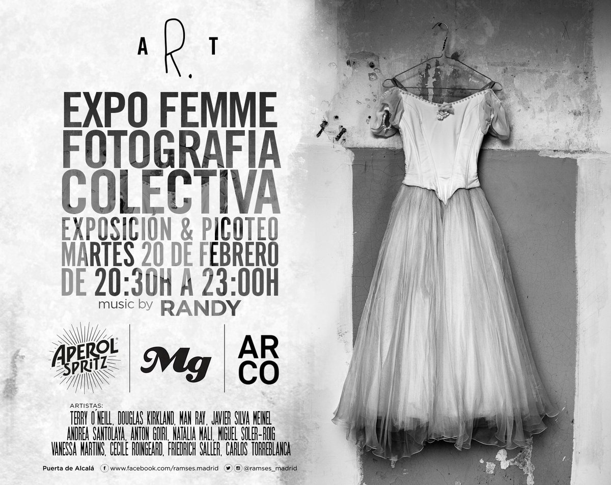 Especial semana ARCO! Exposición colectiva de fotografía, hoy a partir de las 20:30h :)