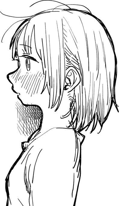 横顔好きですっていう落書き 