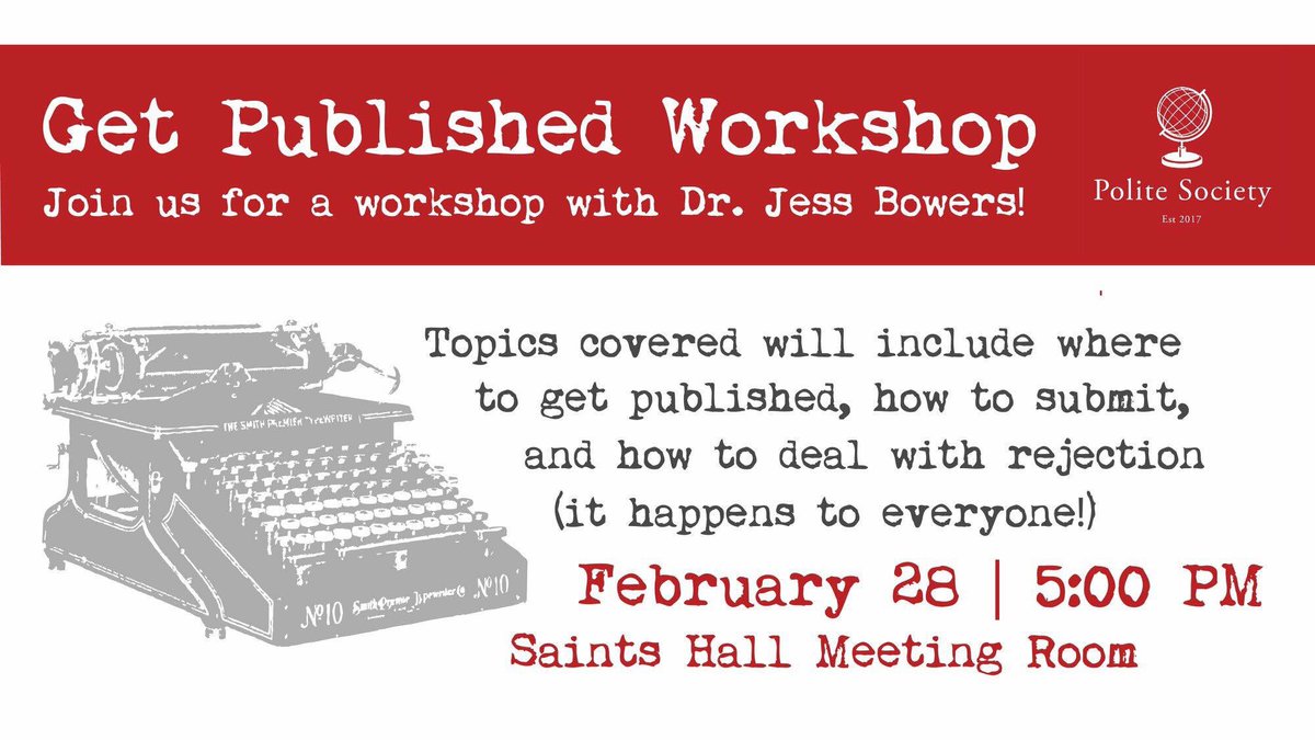 Join us for a workshop with Dr. Jess Bowers