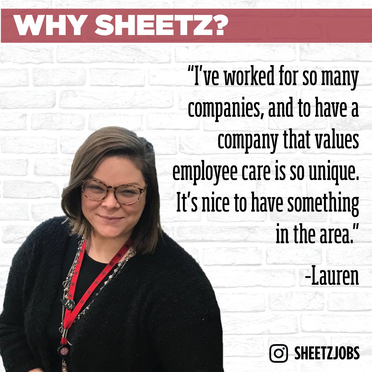 SheetzJobs's tweet photo. Hey #SheetzFreaks - Meet Lauren! #WhySheetz #SheetzJobs https://t.co/HxNKpiuUPl