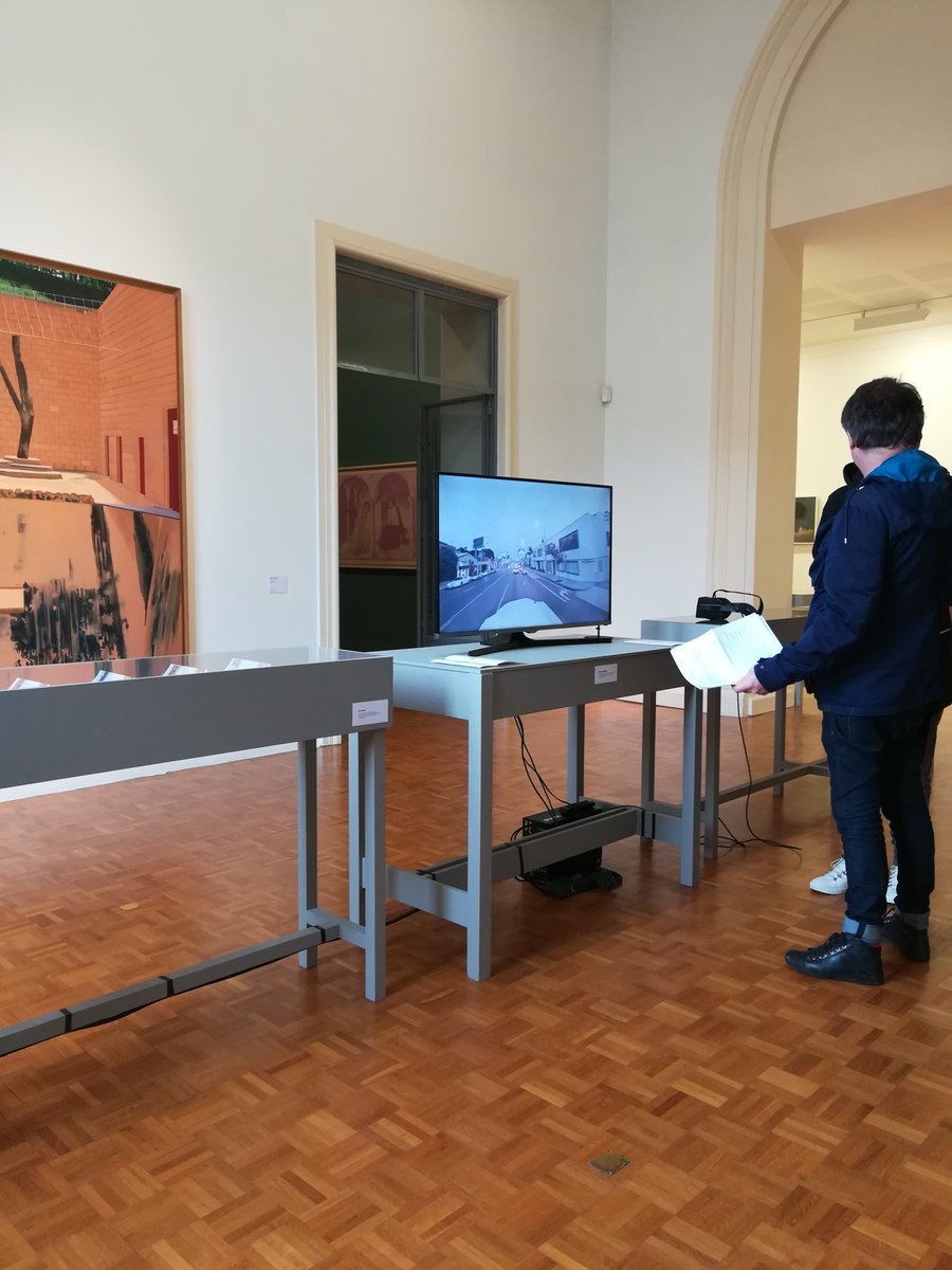 ClairObs's tweet photo. "Revisited" installation interactive à 360° présenté au @mbar_officiel #Travelling2018 #rennes @metropolerennes : interview de l'artiste Markus Oberndorfer par Yann de @radiocanalb https://t.co/lcwY4vm9N9