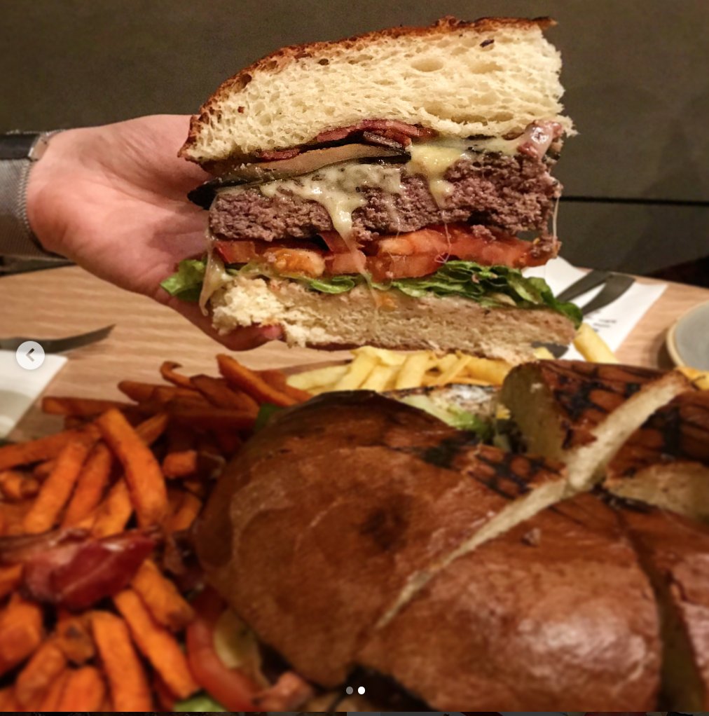 FlorentineLDN's tweet photo. It’s big, it’s bold, and it’s god damn beautiful. Meet the Herculean Burger! Share this with your friends for a decadent feast. Photo creds: @eatinldn https://t.co/Y0wa8J93CS https://t.co/aeJjgvh2VX