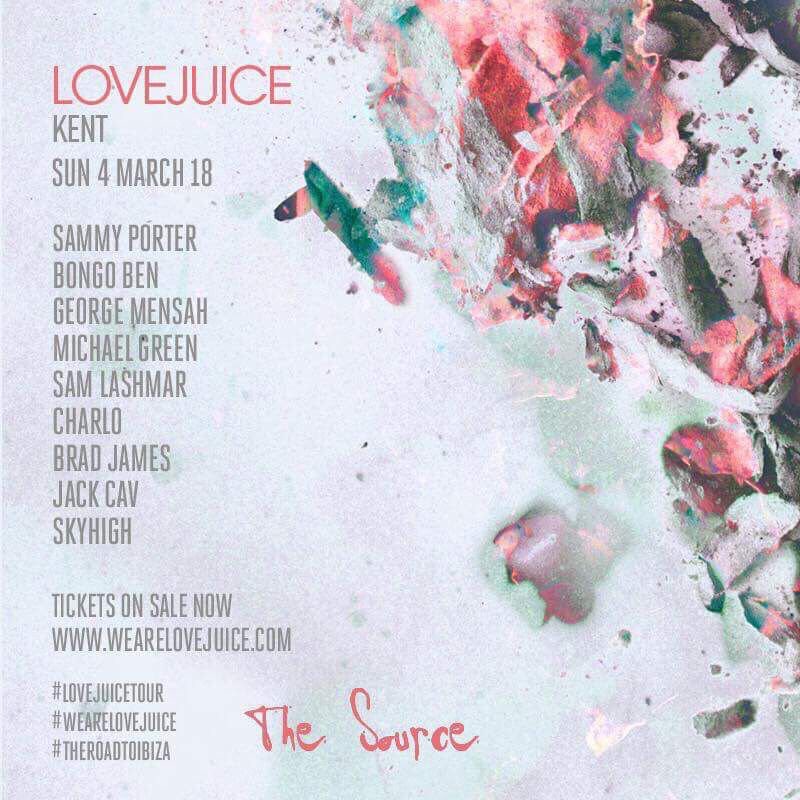 WeAreLoveJuice's tweet photo. Lineup for the @TheSource_Bar in Kent on Sunday 4th March! 

Final Release Tickets - https://t.co/yAfEAt0nK7 https://t.co/XEmdWNuvOk