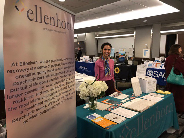 EllenhornPACT's tweet photo. Our Director of Business Development, Ed Levin, LICSW, with some of our New York clinicians: Aisha Delfaus, BSN, RN and Ian Collins, LMSW at the American Psychoanalytic Association meeting this past week. #APsaA https://t.co/sRNM01joOC