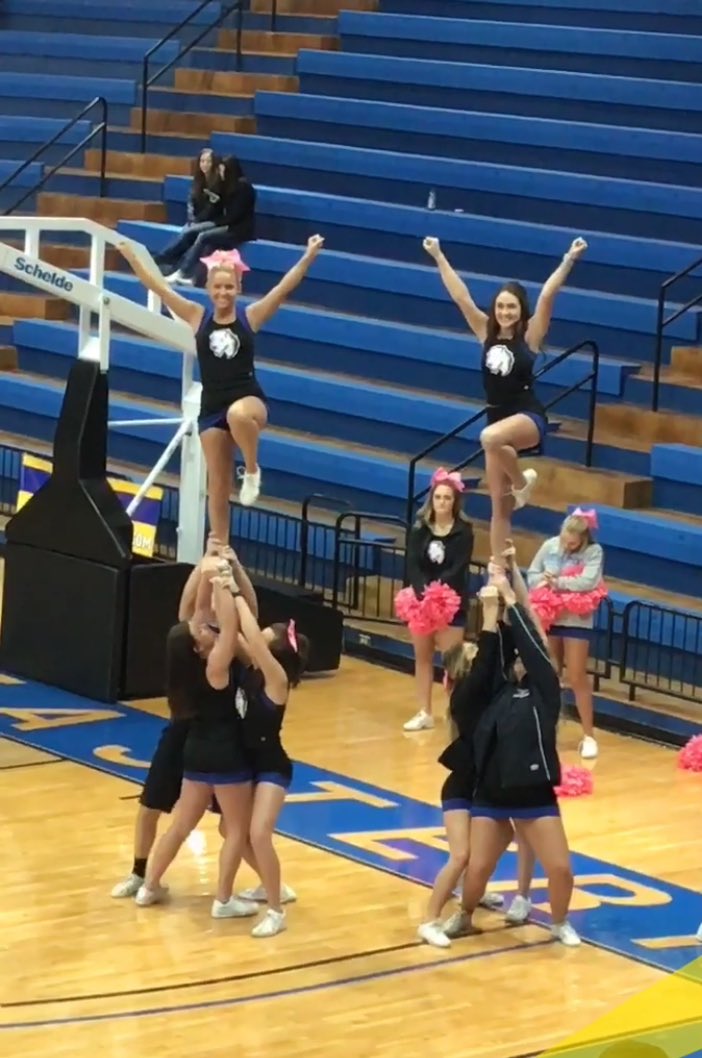 SECheer_'s tweet photo. See you tonight as we take on our rival! #BringYourBlue 💙 #takecover https://t.co/xNnGftrHhG