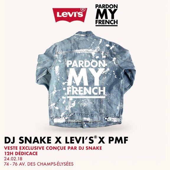 DJ SNAKE FRANCE on Twitter: "🚨 Présence de @djsnake confirmée au @Levis_FR  des Champs Elysées ce samedi à partir de 12h 🚨 Ne manquez pas cette  opportunité unique de le rencontrer et