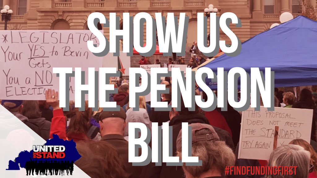 mattalley413's tweet photo. #KYGA18 We are waiting...⏳
#APensionIsAPromise
#FindFundingFirst #DontCutItFundIt #401kNotOk #401ANotOk #FullyFundedPensionsYES #WeAreKy #WeAreKyUNITED https://t.co/0SRAoLQ0Ap