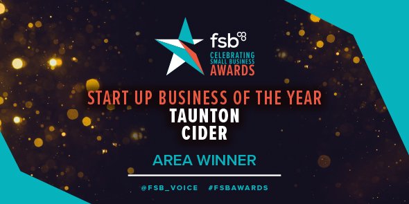 FSB_Voice's tweet photo. Last but by no means least! Our final set of winners are @tauntonciderco, Sedgemoor Caravans, @mooplehog and @mrleesnoodles. Congratulations to these and all our winners at today’s #SouthWest #FSBAwards @FSBSouthWest https://t.co/spx8dzm8P7