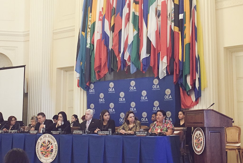 La activista guatemalteca #OtiliaLux dice que las mujeres indígenas aún siguen siendo afectadas por el racismo sistemático en la región, entonces al hablar de alcanzar la igualdad de género, se deben redoblar esfuerzos con las minorías en nuestra región #CIM90Años