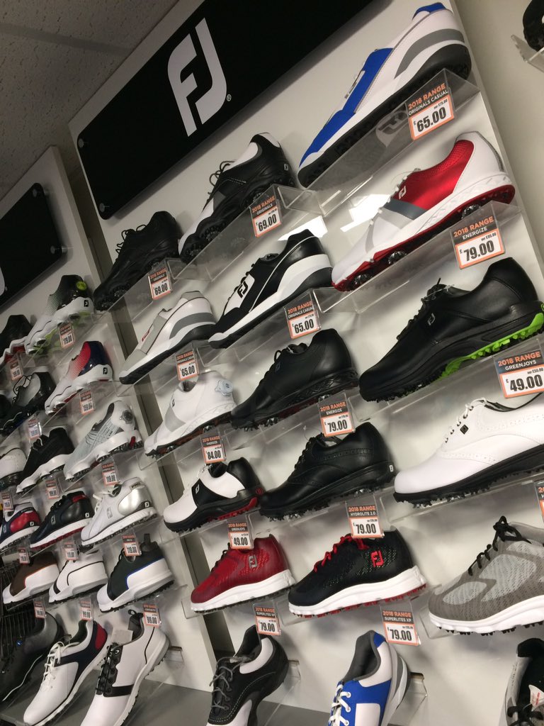 SnaintonGolf's tweet photo. Fantastic looking @FootJoy 2018 Shoe Collection in store now. Huge selection of styles with something to suit everyone! @FootJoyEurope #1ShoeInGolf #FJ #FeelTheJoy #Tour_S #HyperFlexII #DNAHelix #ProSL #DryJoyTour #ContourFit https://t.co/K6RliW2RQZ