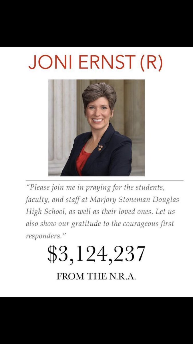 eric_nelson_f's tweet photo. @joniernst enjoy hell for your greed. #thoughtsandprayers for you and your greedy soul. https://t.co/rpVgLD8zpl