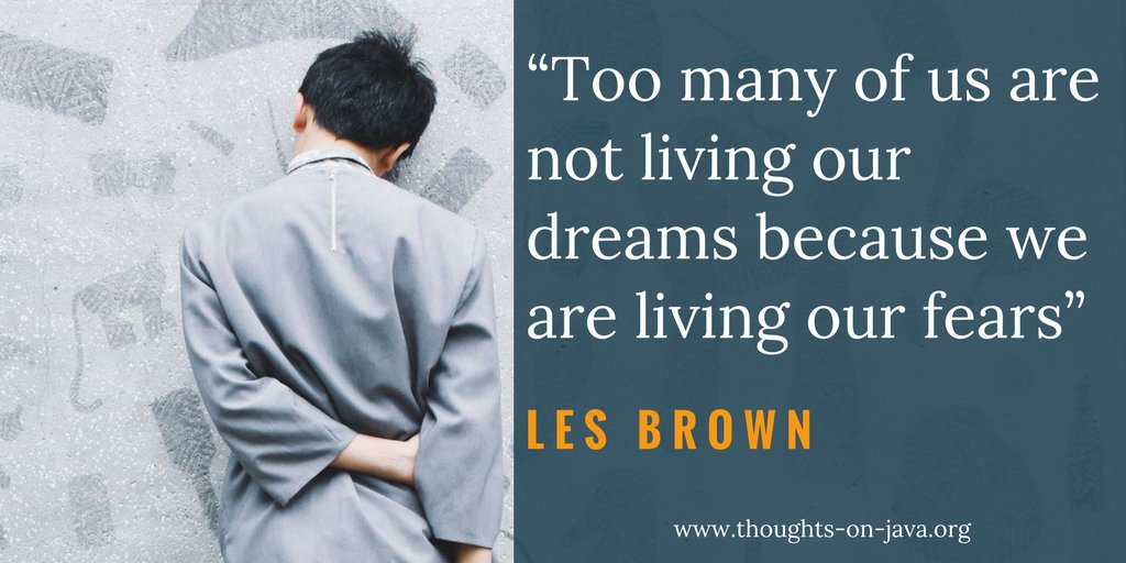 thjanssen123's tweet photo. "Too many of us are not living our dreams because we are living our fears"-Les Brown https://t.co/1as05IV9S0