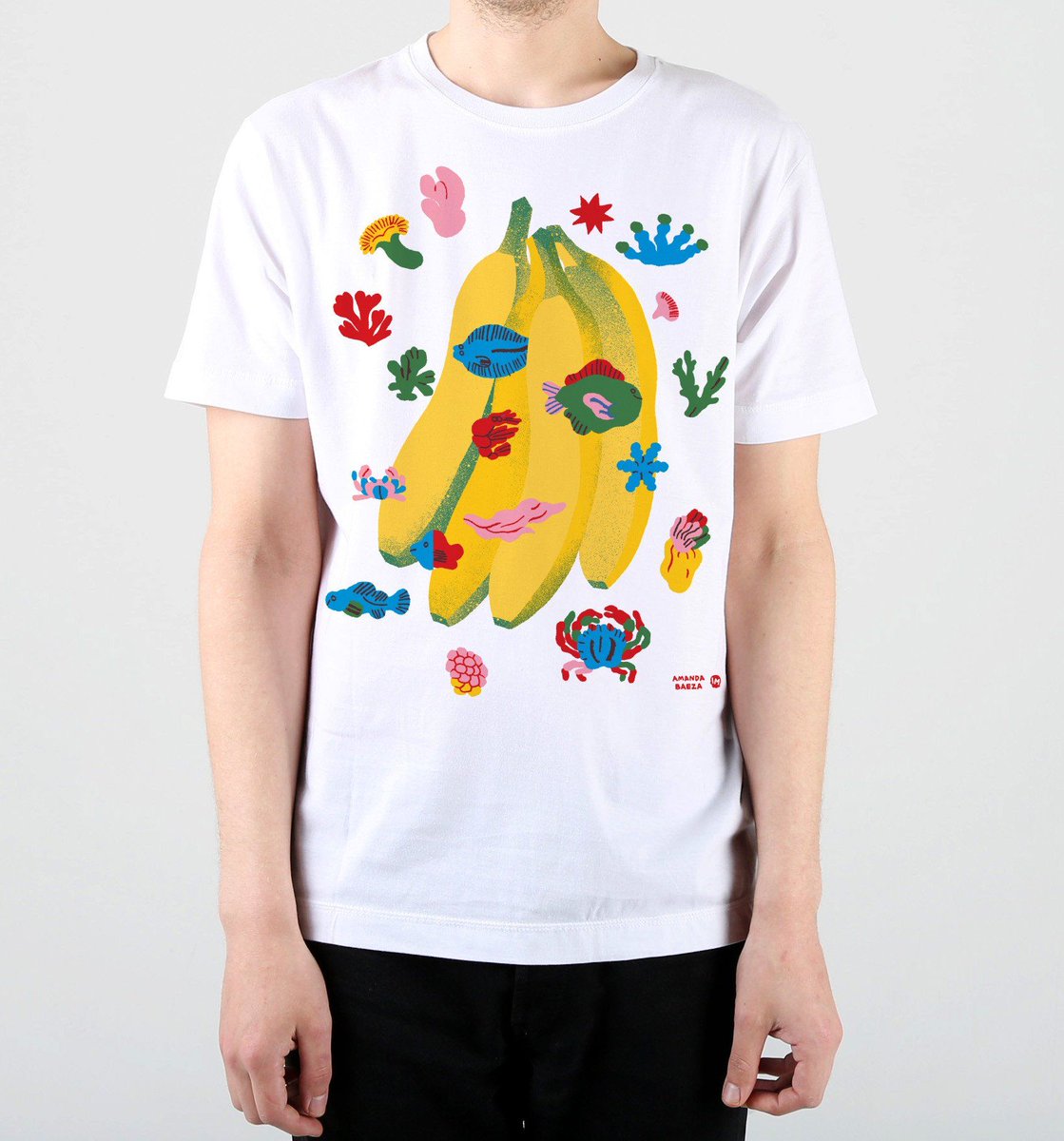 illustratedMND's tweet photo. Sea Banana by Amanda Baeza was one of our favourites last year. You can choose from the super bright 4 colour print or just the black and white sketch 😍https://t.co/FdHxvpOyjy https://t.co/F6TS5dIEvm