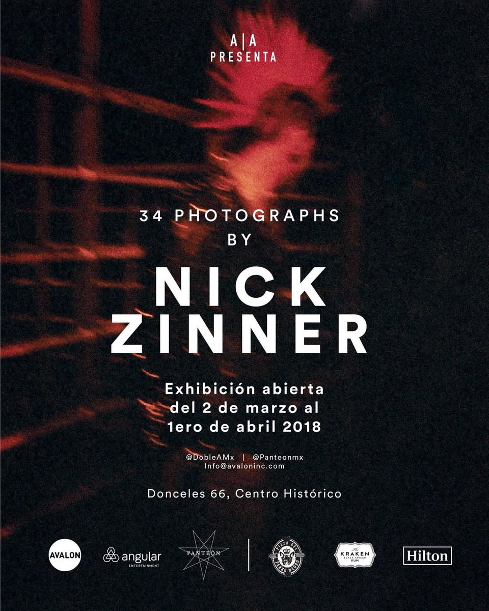 Además de tocar la guitarra con <a href="/YYYs/">Yeah Yeah Yeahs</a>, una de las grandes aficiones de <a href="/nickzinner/">nick zinner</a> es la fotografía. La Ciudad de México recibirá una exhibición que muestra parte de su colección de imágenes el próximo 2 Marzo. #NickZinnerMx #ArteAlternativoMx Detalles ⬇️