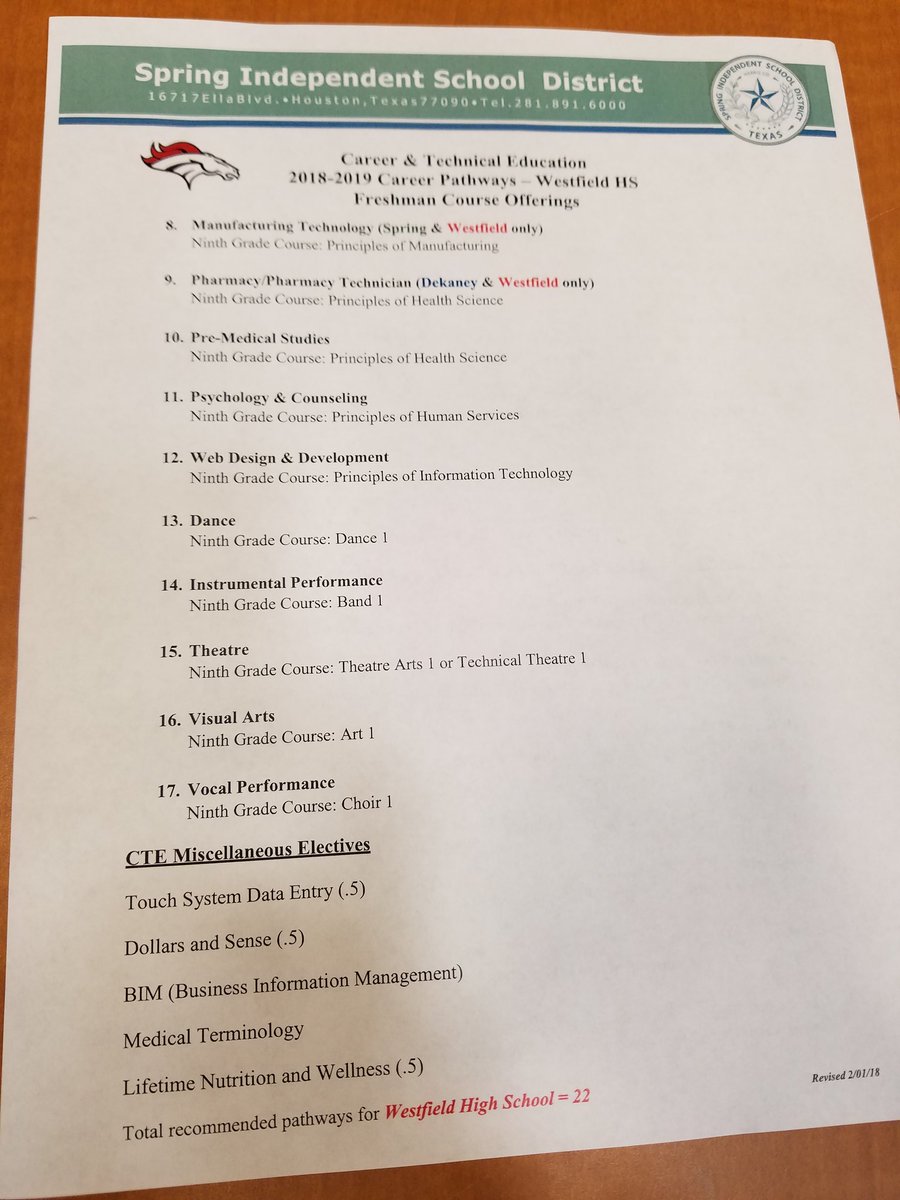 Shelia Redmon-Jones (@sredmonj) on Twitter photo Getting an early peak at <a href="/SpringISD_CTE/">SpringISD_CTE</a> pathway choices as <a href="/whsmustangs/">Westfield Mustangs</a> do course selection <a href="/TeamClaughton/">Team Claughton</a>! Getting an early peak at <a href="/SpringISD_CTE/">SpringISD_CTE</a> pathway choices as <a href="/whsmustangs/">Westfield Mustangs</a> do course selection <a href="/TeamClaughton/">Team Claughton</a>!