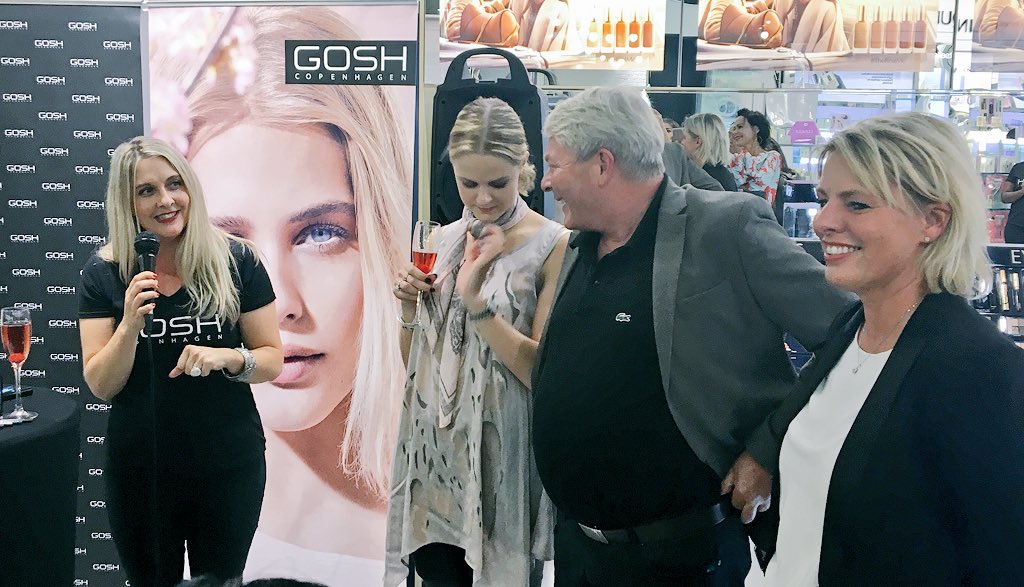 The international owners of #GoshCopenhagen are joining us for the relaunch of #GoshSA in #Foschini stores #GoshCosmetics