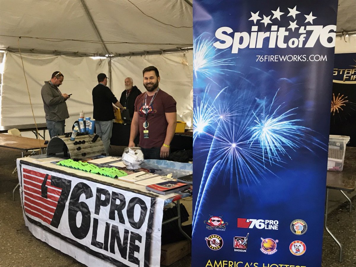 76Fireworks's tweet photo. We had a blast at WPA's Western Winter Blast this weekend! It was great connecting with prospective customers and fellow pyros.

#fireworks #WWB #WPA #76fireworks #76ProLine https://t.co/sYzO7csLXS