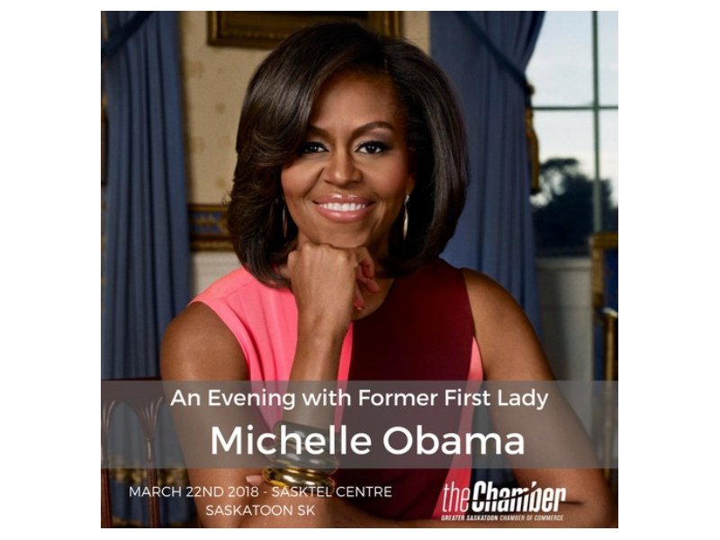 Former First Lady is Coming to Saskatoon dlvr.it/QH6f4s https://t.co/jApBVW3r0K