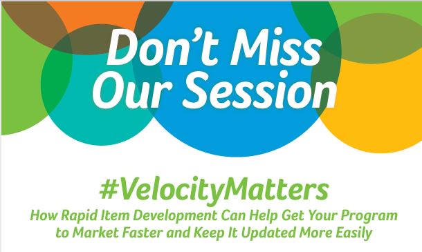 ScantronHE's tweet photo. Don’t miss our #atpconf session #VelocityMatters – How Rapid Item Development Can Help Get Your Program to Market Faster and Keep It Updated More Easily, with Scantron’s @nikkieatchel  and Questionmark’s @EricShepherd, today at 4:15, Verbena/Periwinkle Rm. https://t.co/MEulFtOzpa