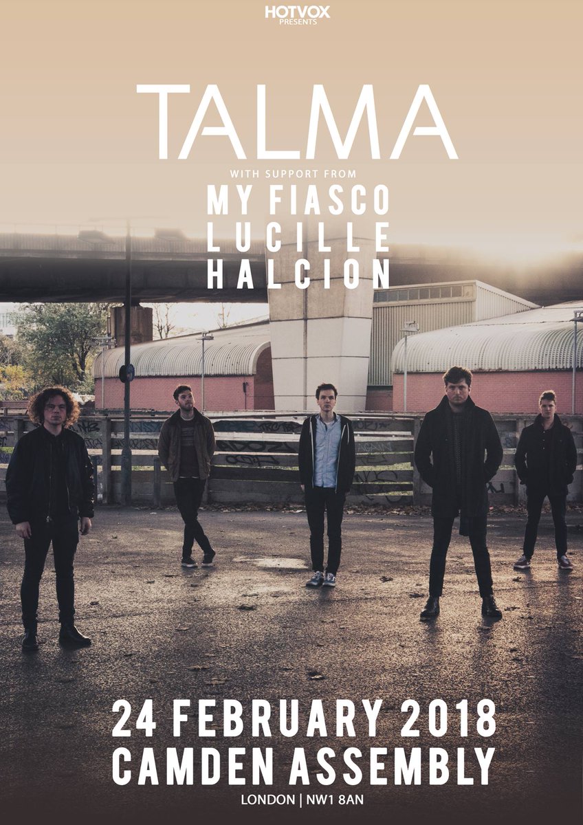 SATURDAY // <a href="/CamdenAssembly/">Camden Assembly</a> 
<a href="/talmasounds/">TALMA</a> // <a href="/myfiasco/">Melania Olko📝⃣🥂</a> // #Lucille // <a href="/halcionmusic/">Halcion</a> 
DOORS: 7.00pm
TIX: goo.gl/yJDAoy