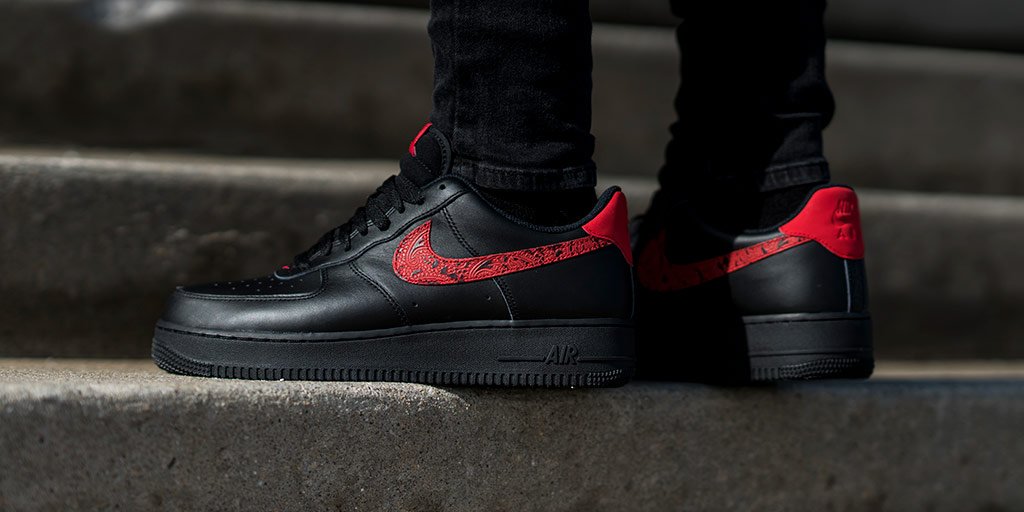 black air forces with flowers